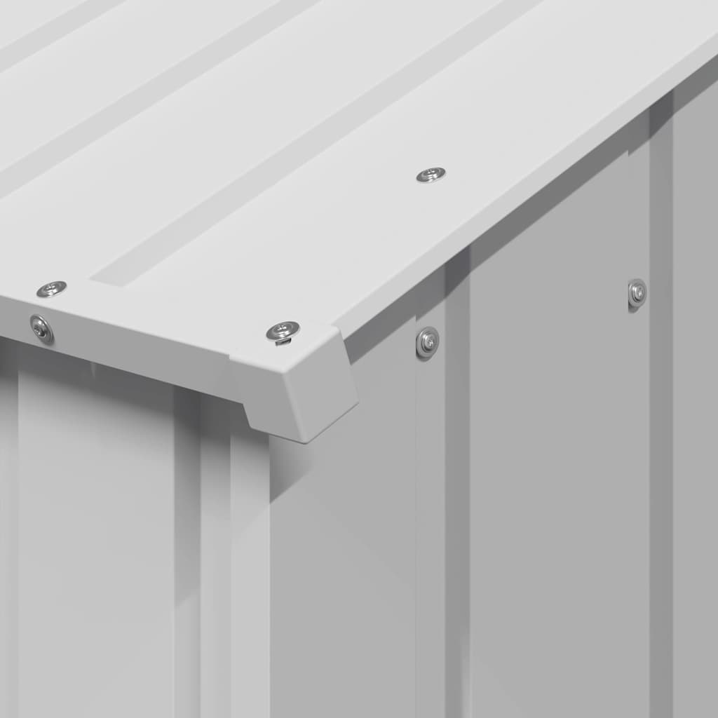 Dog House with Roof 114x202x101 cm Galvanised Steel