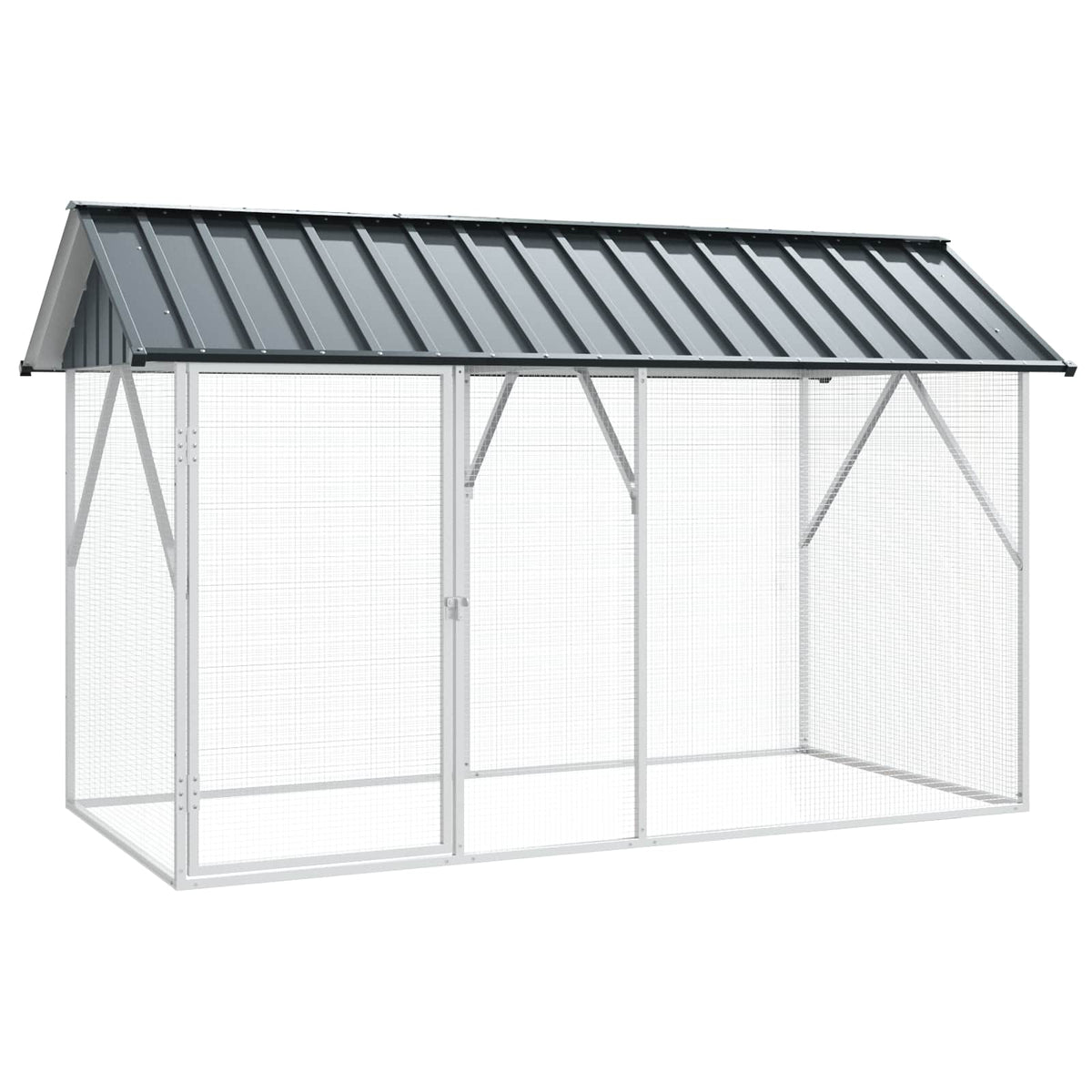 Bird Cage Anthracite 227 x 112 x 141 cm Galvanised Steel