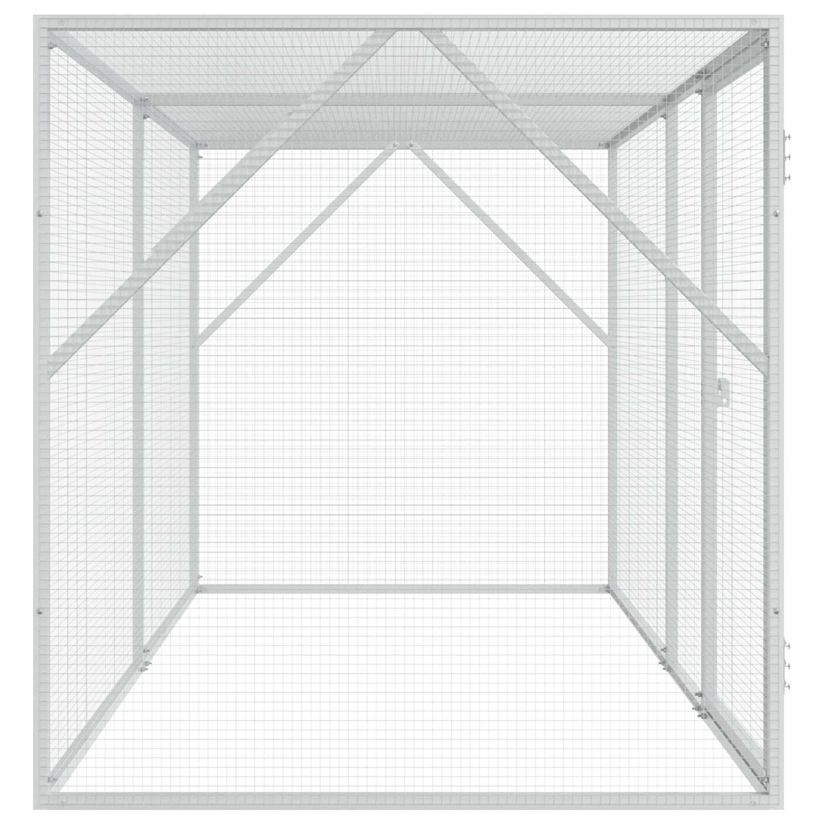 Bird Cage Anthracite 208 x 102 x 108 cm Galvanised Steel