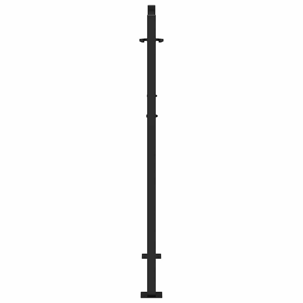 Garden Gate Black 100x125 cm Steel Trace Design