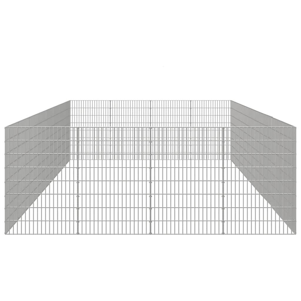 Free Range Animal Enclosure 24-Panel 54x80 cm Galvanised Iron
