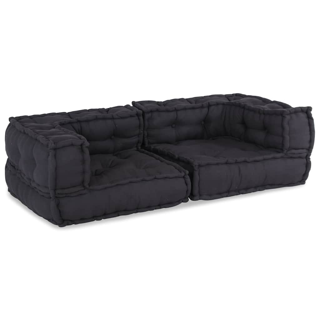 2-seater Modular Sofa Anthracite 140x70x36 Fabric