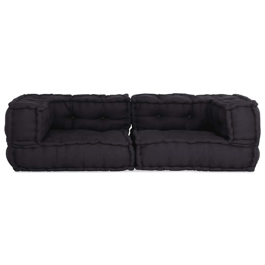 2-seater Modular Sofa Anthracite 140x70x36 Fabric