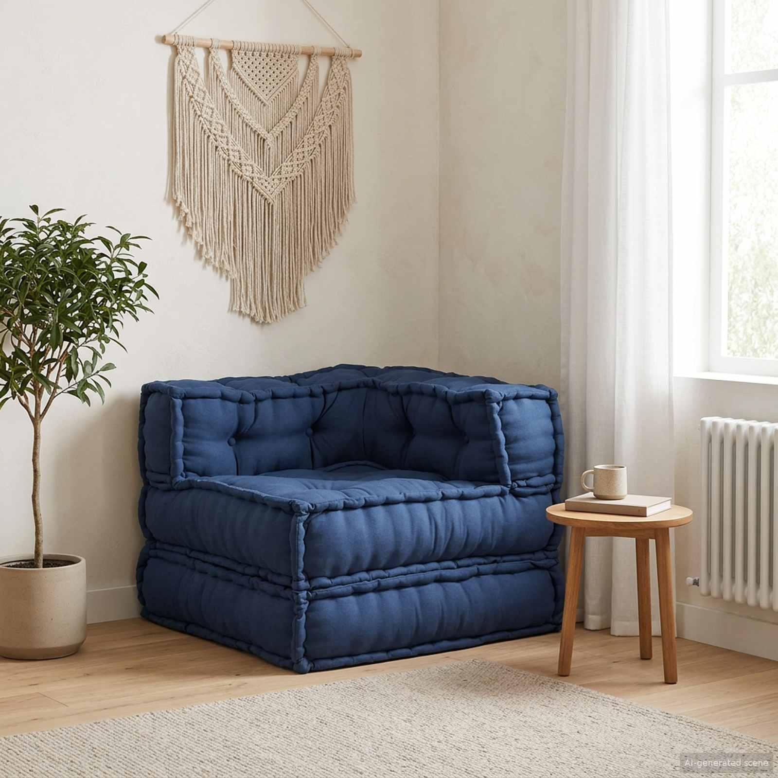 Modular Sofa Unit Indigo 70 x 70 x 56 cm Fabric