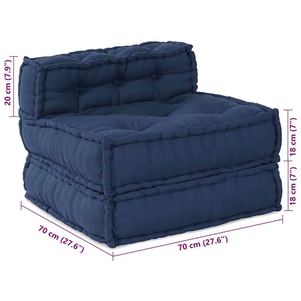 Modular Sofa Manual Indigo 70 x 70 x 54 cm Fabric