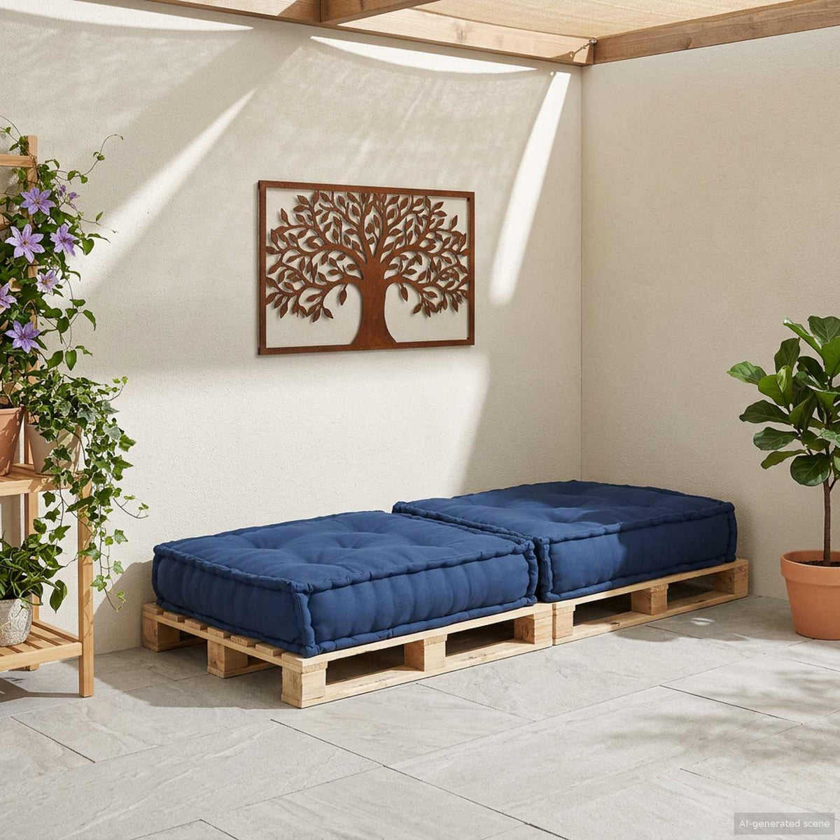 Modular Sofa Unit Indigo 70 x 70 x 36 cm Fabric