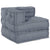 Modular Sofa Manual Grey 70 x 70 x 54 cm Fabric