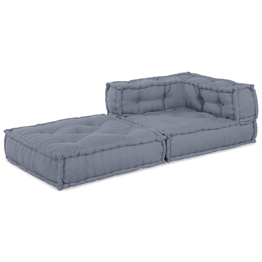 Modular Sofa Manual Grey 70 x 70 x 54 cm Fabric