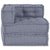 Modular Sofa Manual Grey 70 x 70 x 54 cm Fabric