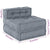 Modular Sofa Manual Grey 70 x 70 x 54 cm Fabric
