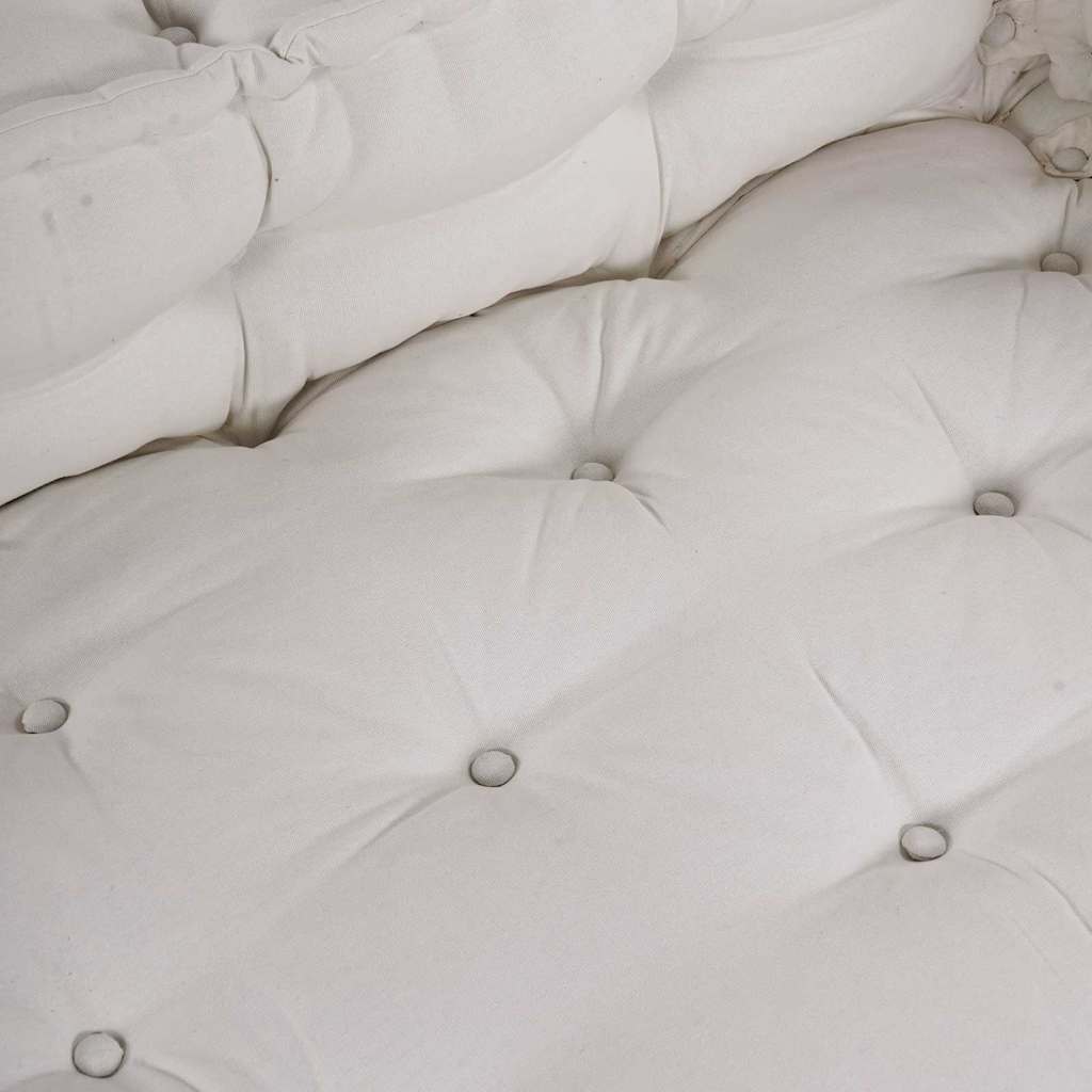 Pallet Sofa Cushion 3 pcs Cream Fabric