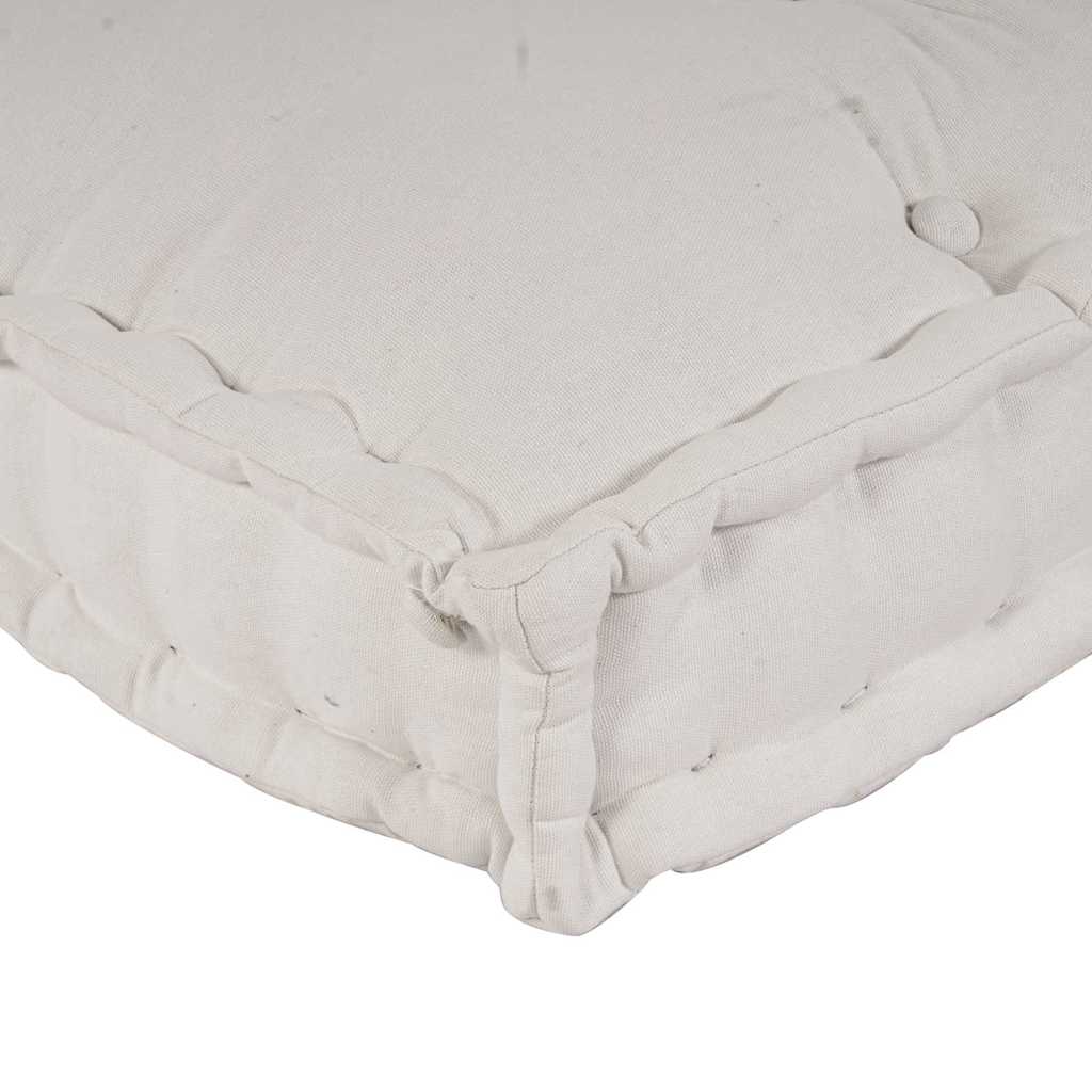 Pallet Sofa Cushion 3 pcs Cream Fabric