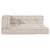 Pallet Sofa Cushion 3 pcs Cream Fabric