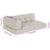 Pallet Sofa Cushion 3 pcs Cream Fabric