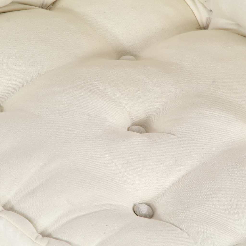 Pallet Sofa Cushion 2 pcs Cream Fabric