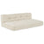 Pallet Sofa Cushion 2 pcs Cream Fabric