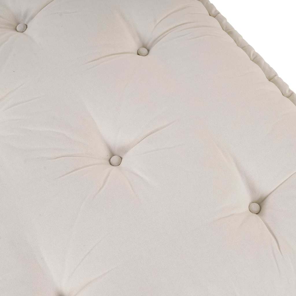 Sofa Cushion Cream 120 x 80 x 12 cm Fabric