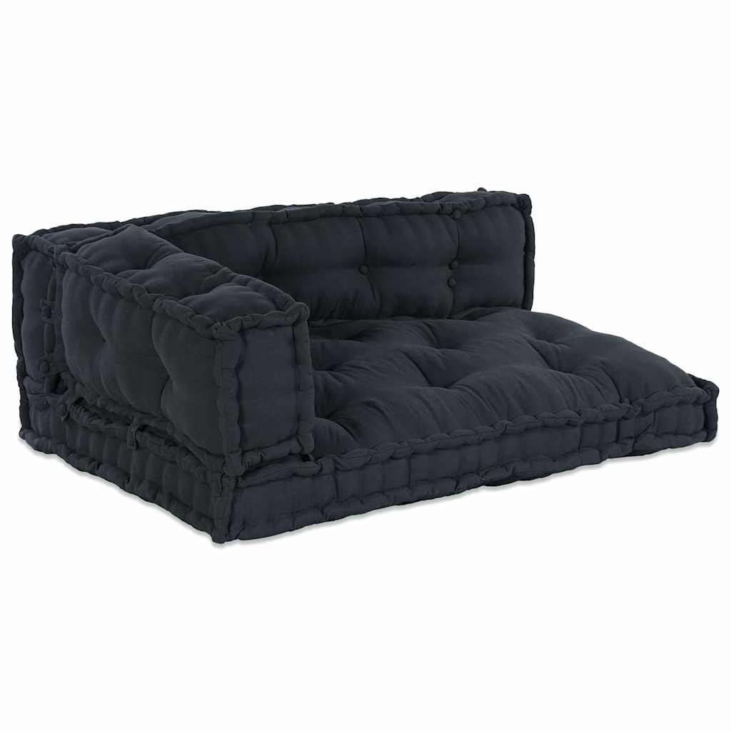 Pallet Sofa Cushion 3 pcs Anthracite 120 x 80 x 38 cm Fabric