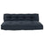 Pallet Sofa Cushion 2 pcs Anthracite Fabric