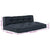Pallet Sofa Cushion 2 pcs Anthracite Fabric