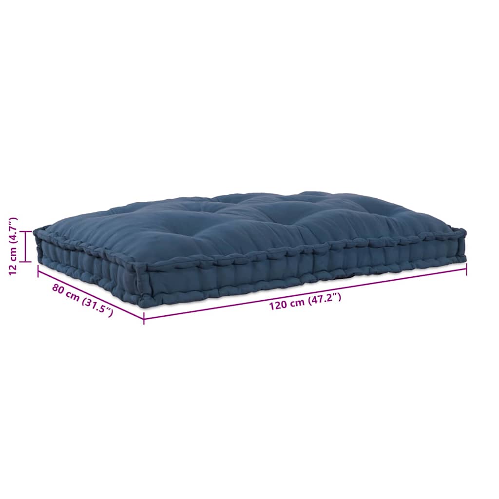 Pallet Sofa Cushion Indigo Fabric