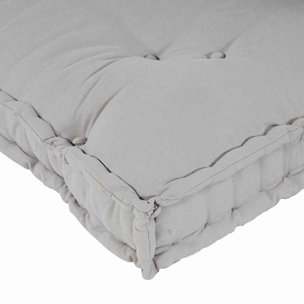 Pallet Sofa Cushion 3 pcs Grey Fabric