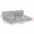 Pallet Sofa Cushion 3 pcs Grey Fabric