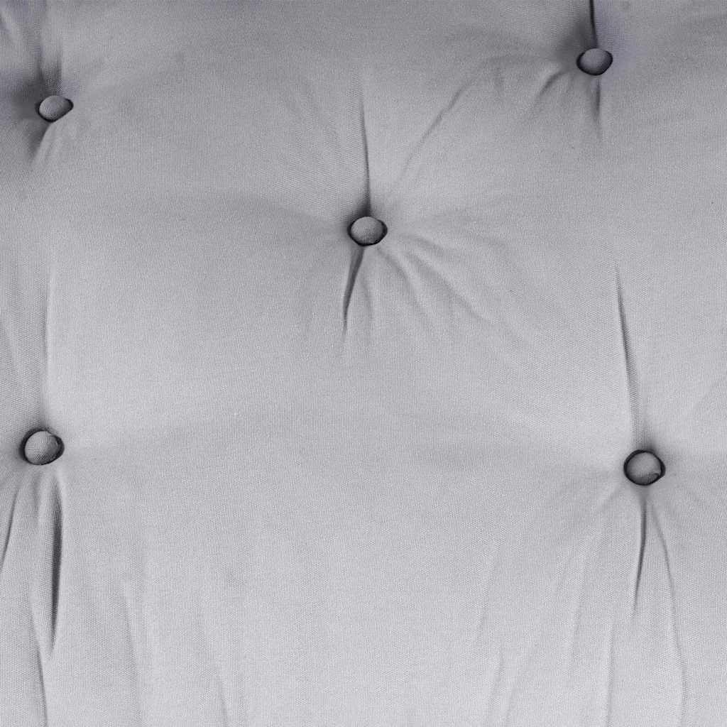 Pallet Sofa Cushion 2 pcs Grey Fabric