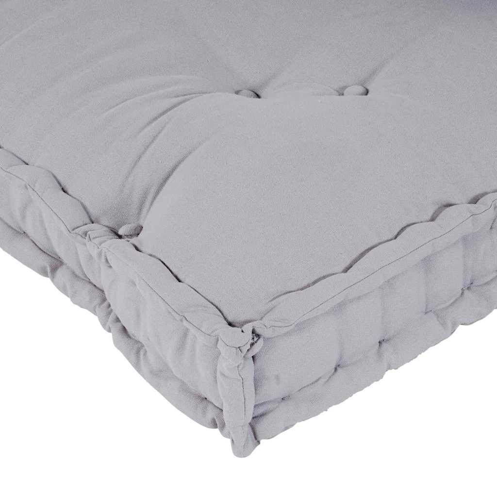 Pallet Sofa Cushion 2 pcs Grey Fabric
