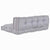 Pallet Sofa Cushion 2 pcs Grey Fabric