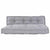 Pallet Sofa Cushion 2 pcs Grey Fabric