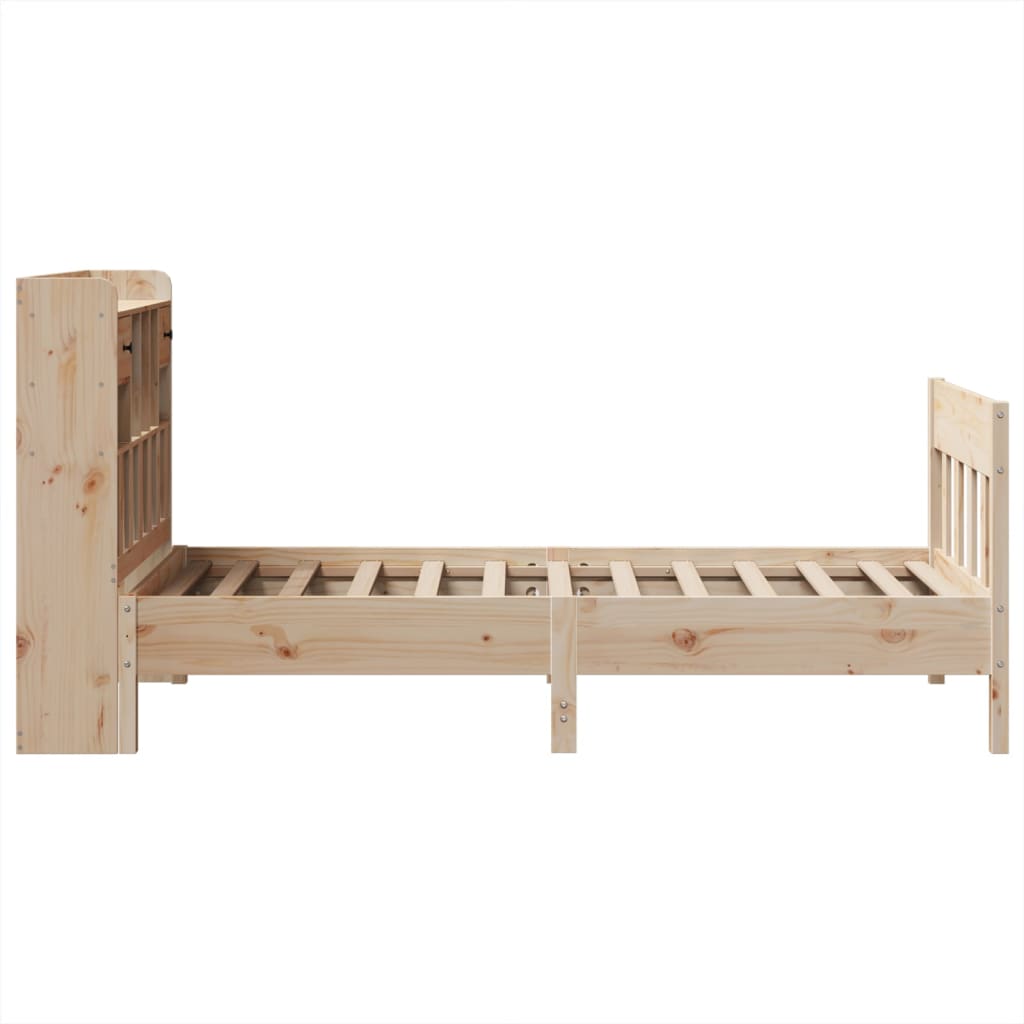 Bed Frame without Mattress 90x190 cm Solid Wood Pine