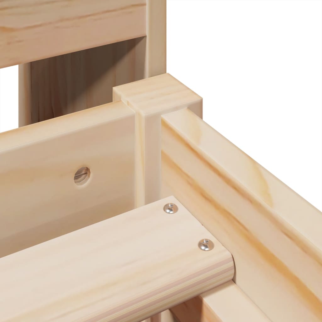 Bed Frame without Mattress 90x190 cm Solid Wood Pine