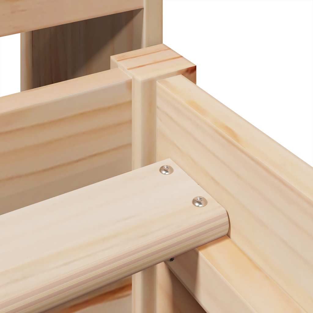 Bed Frame without Mattress 90x190 cm Solid Wood Pine