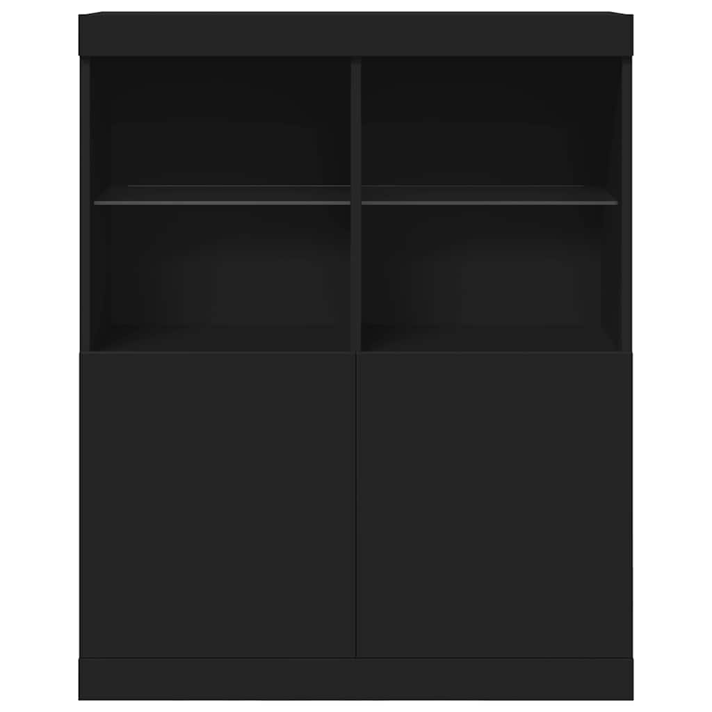 Sideboard Black 81x37x100 cm Engineered Wood