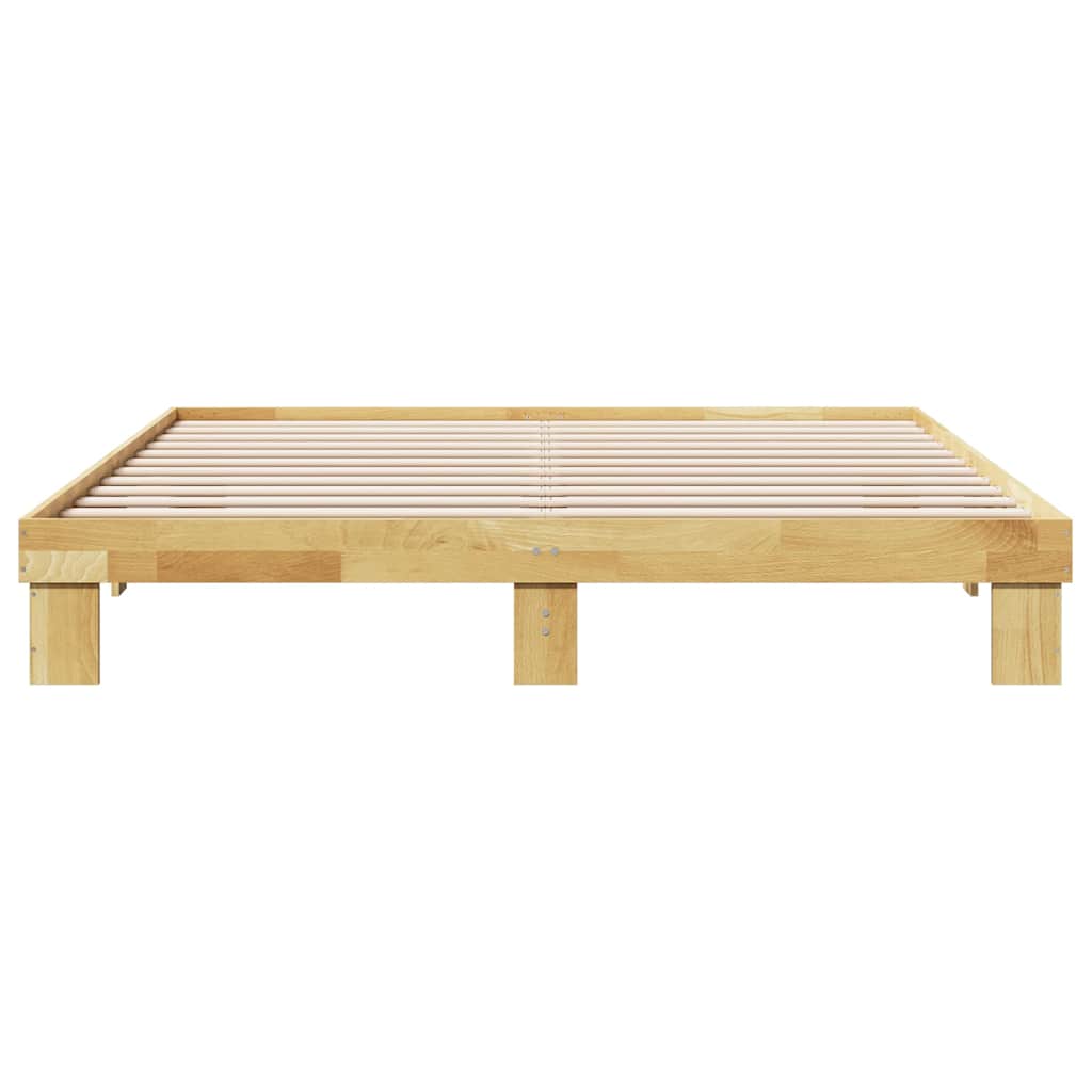 Bed Frame without Mattress 180x200 cm Solid Wood Oak