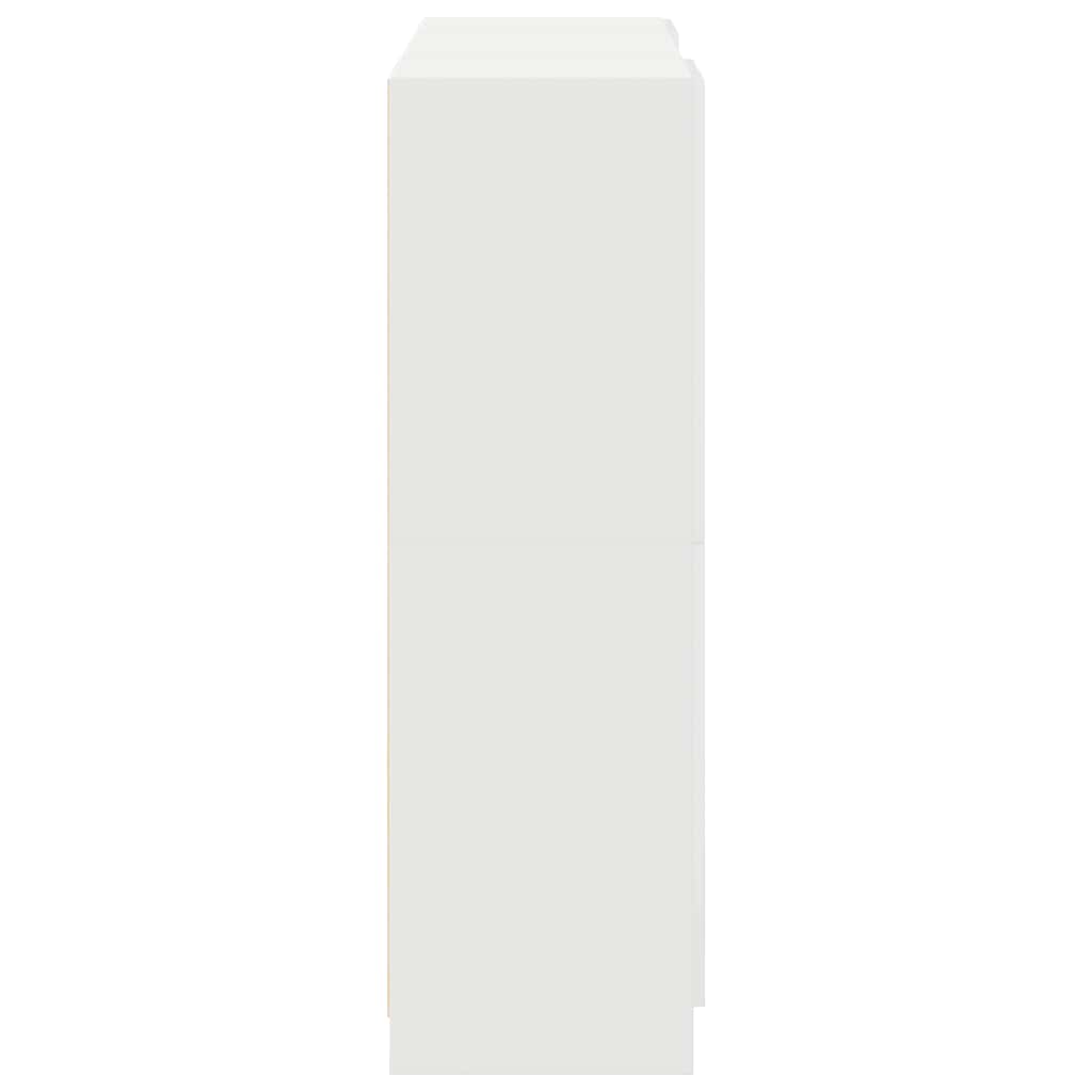 3 Piece Kitchen Cabinet Set White Engineered Wood