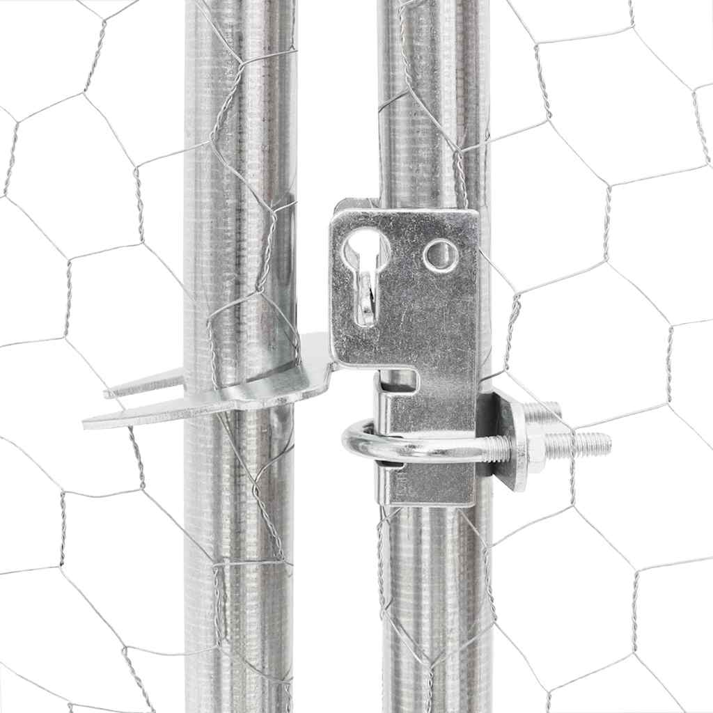 Chicken Run 2.5x2x2.25 m Galvanised Steel