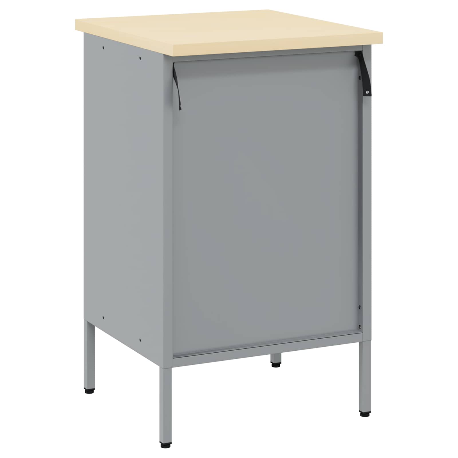 Work Bench with Drawer with Lock Red and Grey 50 x 55 x 85 cm