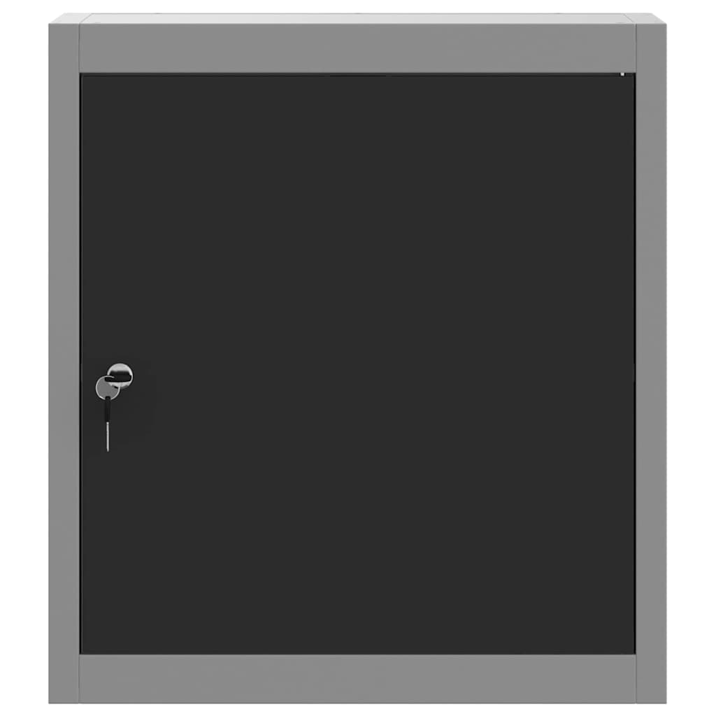 Tool Cabinet with Shelf Black and Grey 50 x 20 x 55 cm Steel