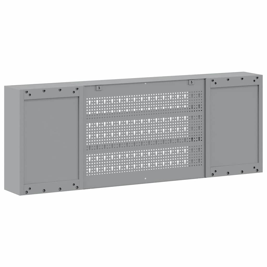 Tool Cabinet with Shelf Black and Grey 150 x 20 x 55 cm Steel