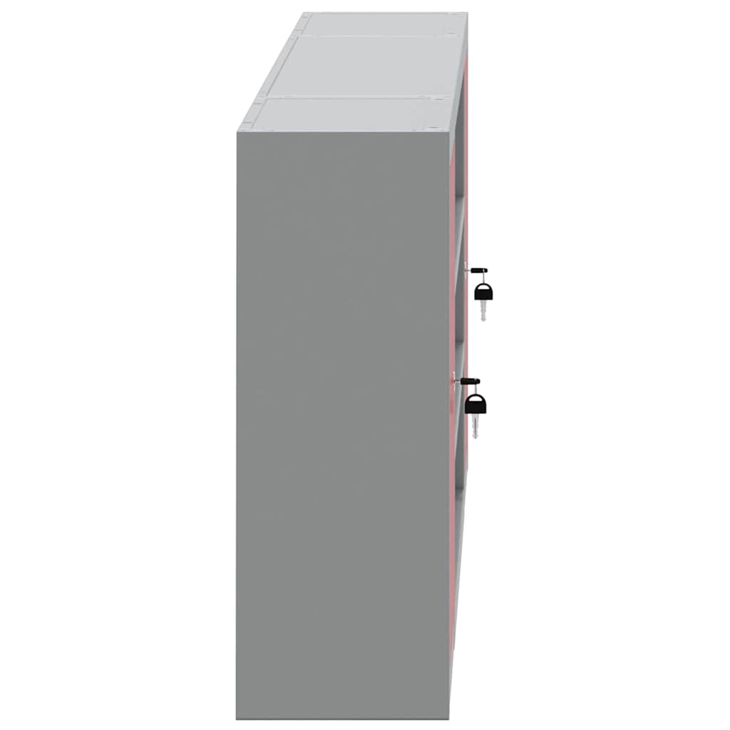 Tool Cabinet with Shelf Red and Grey 150 x 20 x 55 cm Steel
