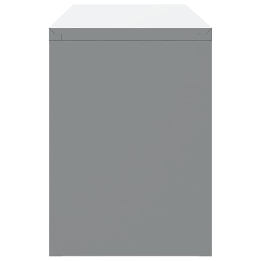 Tool Cabinet with Storage Black and Grey 100 x 25 x 35 cm Steel