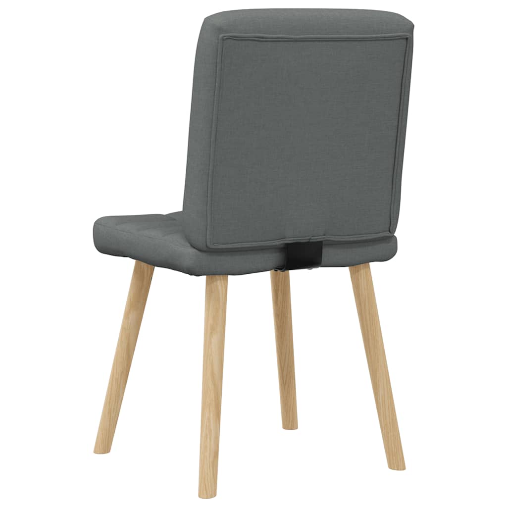 Dining Chairs 2 pcs Dark Grey Fabric