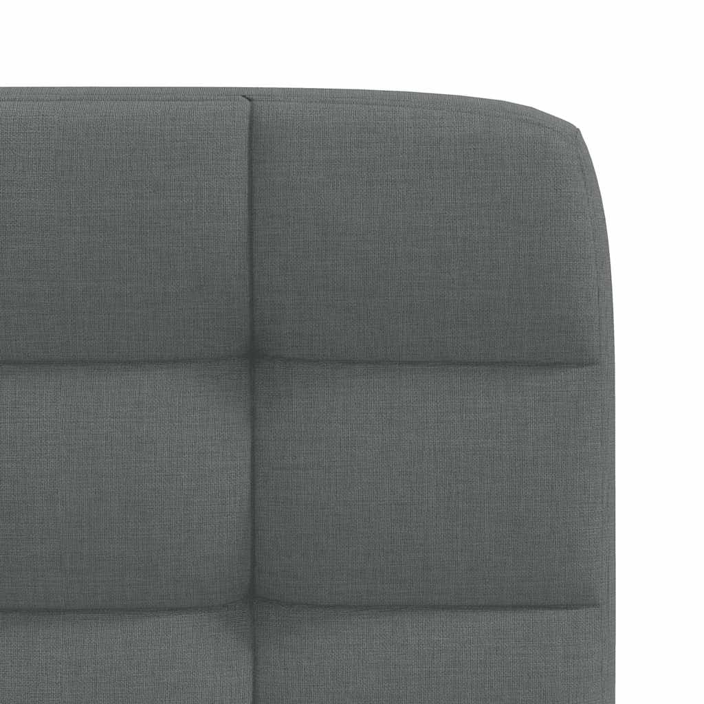 Dining Chairs 2 pcs Dark Grey Fabric