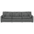 Modular Sofa with Cushions Dark Grey