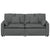 Modular Sofa with Cushions Dark Grey