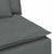 Modular Sofa with Cushions Dark Grey