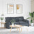 Modular Sofa with Cushions Dark Grey