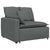 Modular Sofa with Cushions Fabric Dark Grey